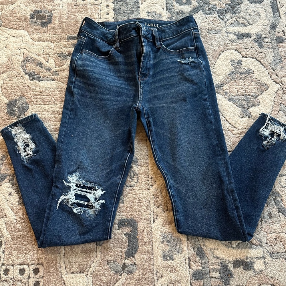 American Eagle Outfitters Dark Blue Denim Jeans